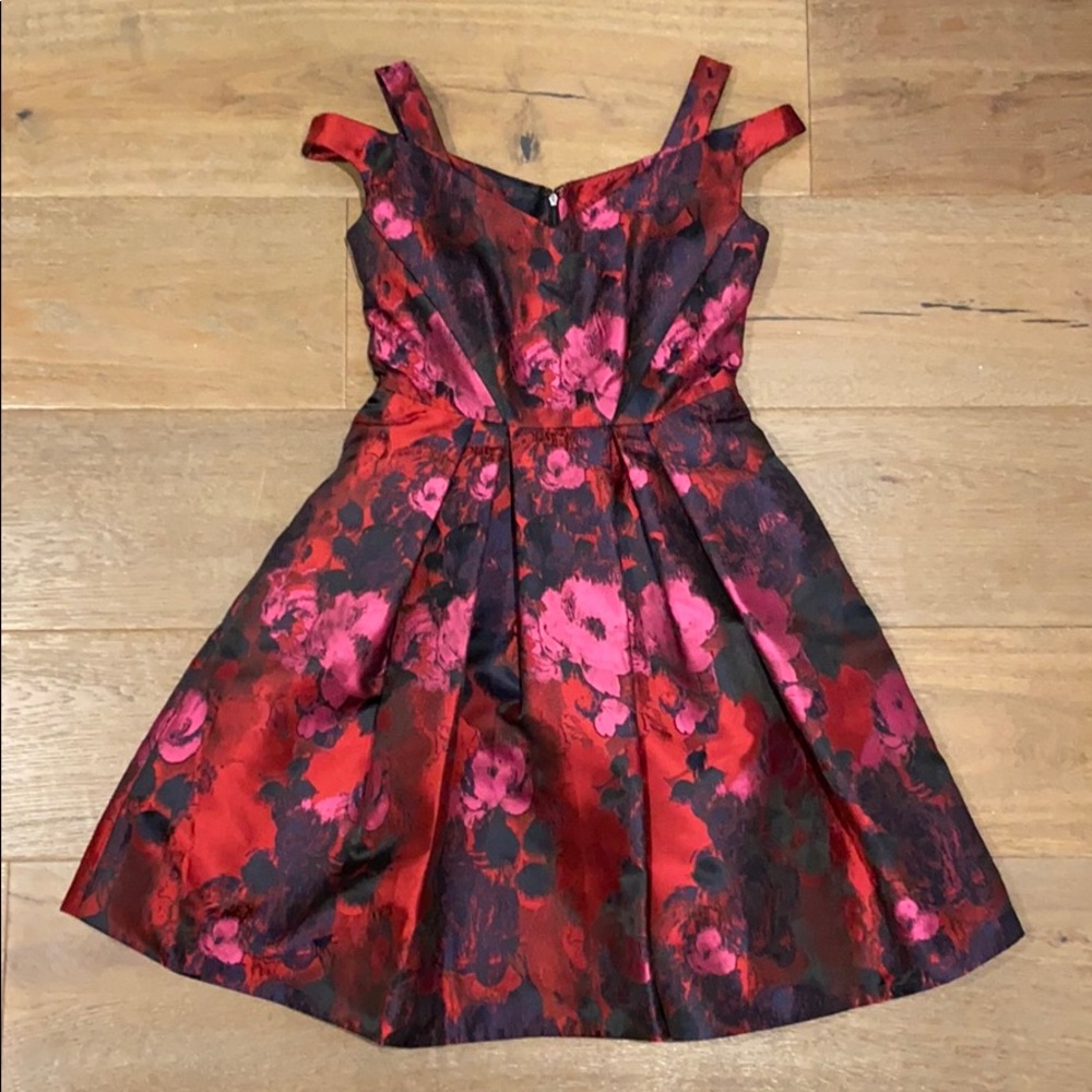Maggy London floral jacquard dress